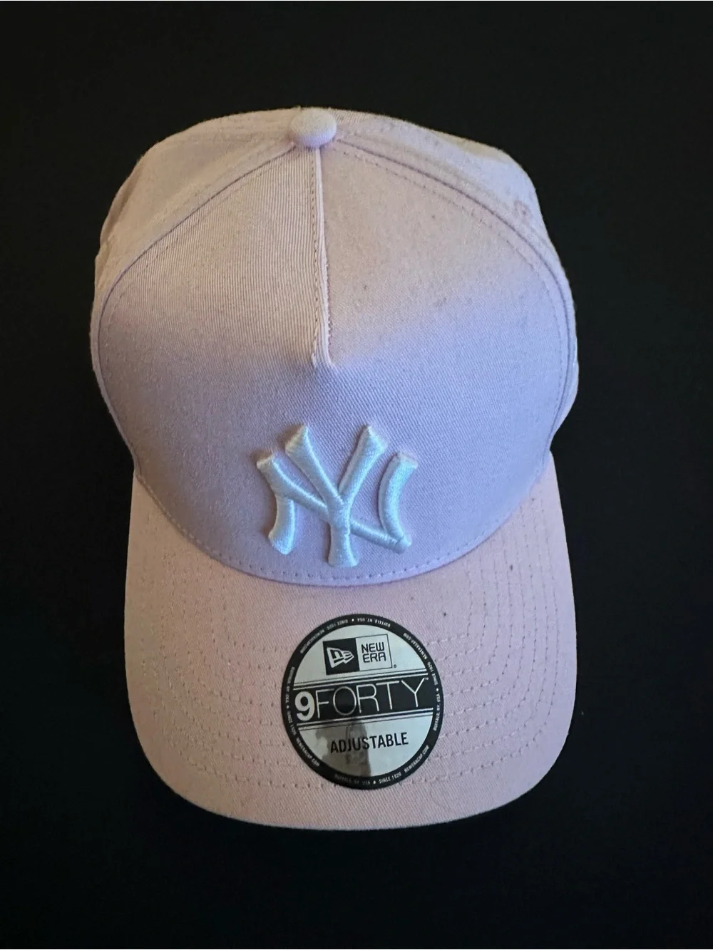 New Era Pink New York Yankees 9FORTY Adjustable Cap 1999 Yankees Patch